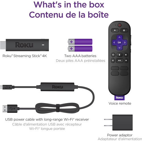 Open Box - Roku Streaming Stick 4K 2022 | Streaming Device 4K/HDR/Dolby Vision