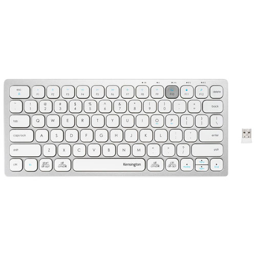 Clavier compact Bluetooth double de Kensington - Argenté - Anglais