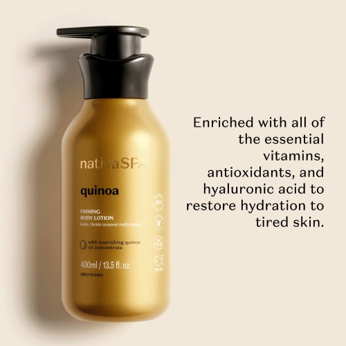 Nativa SPA by O Boticário, Madagascar Vanilla Moisturizing Body Lotion, Fragranced Skin Moisturizer with Purified Quinoa Drops, 13.5 Ounce