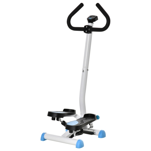 SOOZIER  Stepper Exercise Machine \w Handlebar, Twist Stair Stepper, Aerobic Workout Equipment W/ Adjustable Resistance, Lcd Monitor for Home Gym