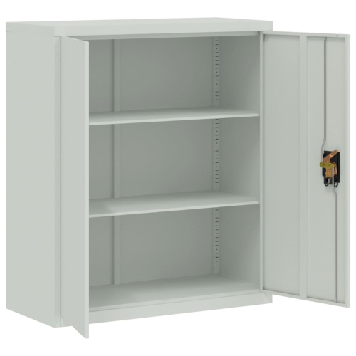 Armoire de classement vidaXL en acier gris clair 90 x 40 x 40 x 145 cm