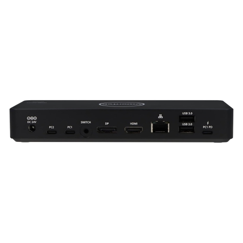 VisionTek VT2900 USB-C KVM Docking Station with 100W Power Delivery – Dual Monitor KVM Switch with HDMI, DisplayPort, USB-A, USB-C – Bundle with GE