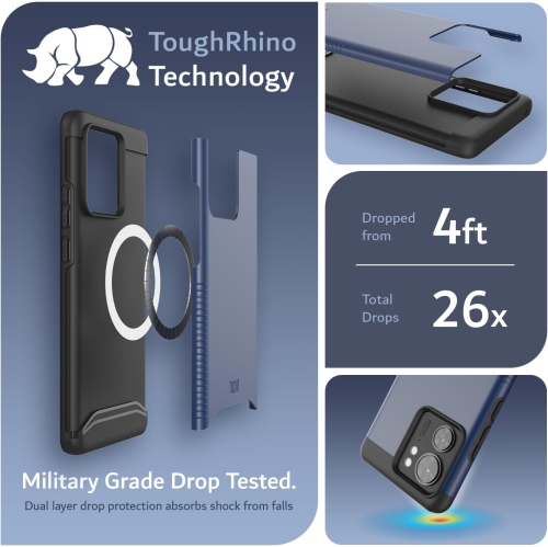 Étui Merge de TUDIA compatible avec MagSafe pour Edge 2023 de Motorola - Indigo