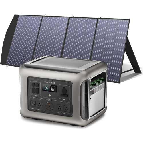 ALLPOWERS R2500 Portable Power Station with SP033 Solar Panel