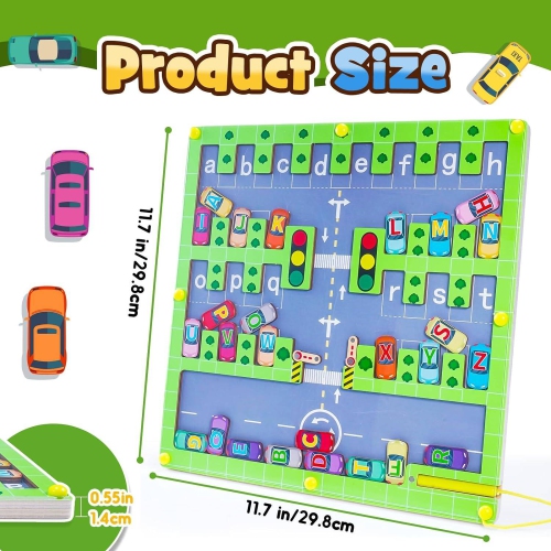 Toddler Toys 3-7 Year Old, Magnetic Alphabet Puzzle for Toddlers Montessori Toys for 3-7 Year Old Learning Educational Toys for Autism Boys Girls