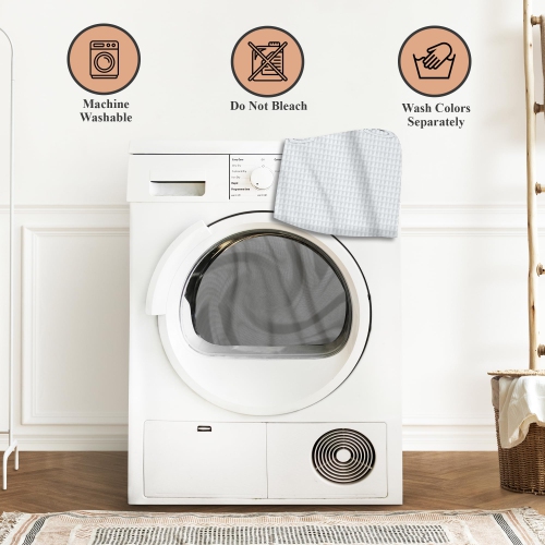 Rideaux de douche en lin canadien sans crochet, doux, imperméable, lavable, en polyester, baignoire, pince en C, fond magnétique, doublure pour salle