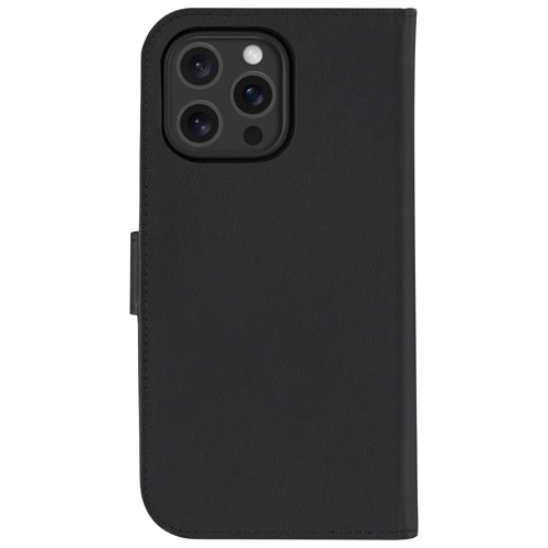 Étui-portefeuille 2-en-1 Lynge de Dbramante1928 avec MagSafe pour iPhone 16 Pro Max - Noir