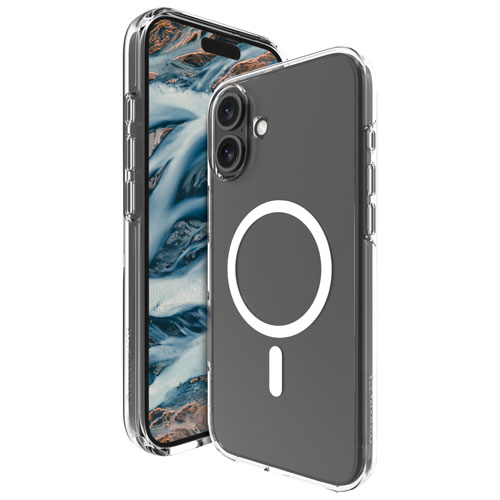 Étui rigide ajusté Iceland Pro de Dbramante1928 avec MagSafe pour iPhone 16 Plus - Transparent