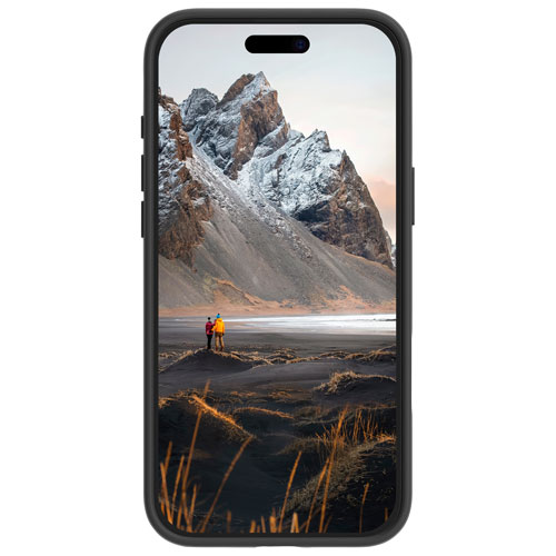 Étui rigide ajusté Iceland Ultra D3O Kickstand de Dbramante1928 avec MagSafe pour iPhone 16 Plus - Noir