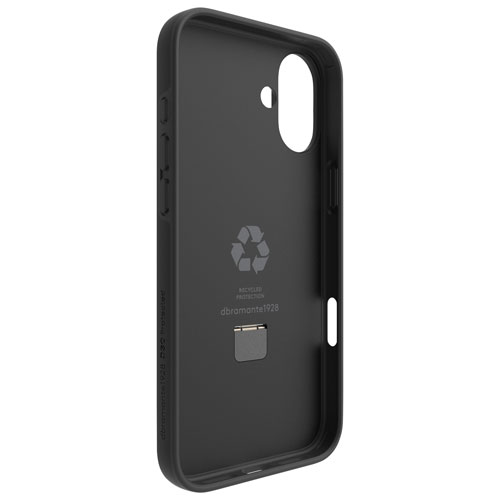 Étui rigide ajusté Iceland Ultra D3O Kickstand de Dbramante1928 avec MagSafe pour iPhone 16 Plus - Noir