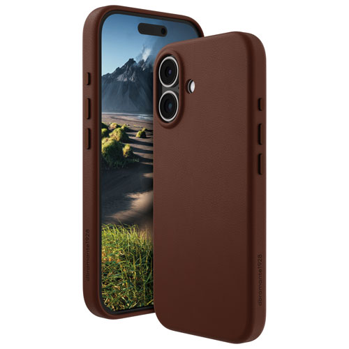 Dbramante1928 Roskilde Fitted Hard Shell Case with MagSafe for iPhone 16 Plus - Brown