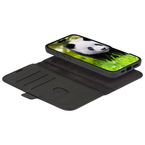 Dbramante1928 Lynge 2-in-1 Wallet Case with MagSafe for iPhone 16 Pro - Black