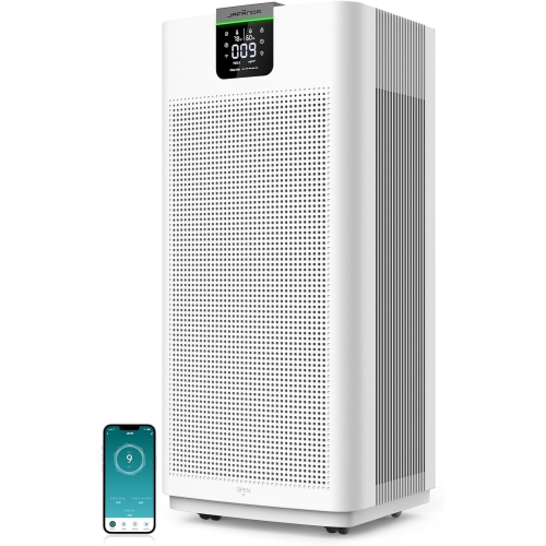 JAFNDA  Jafända Home Air Purifiers for 4575 Sq Ft, Hepa Air Filters +3.38 Lb Act. Carbon, Support App & Alexa, Large Air Cleaner Remove 99.97% Dust