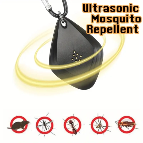 Portable Ultrasonic Mosquito Repellent - USB Charging, Intelligent Frequency Conversion, Family Protection from Insects