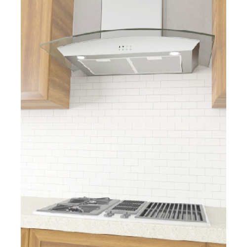 Wall Glass Canopy 30" 450cfm