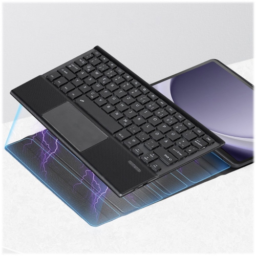 SaharaCase - ProTouch Keyboard Folio Case with TrackPad for Samsung Galaxy Tab A9+ - Black