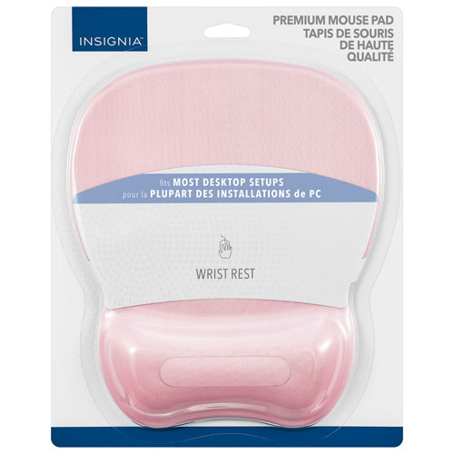 Insignia Wrist-Rest Mouse Pad - Pink - Only at Best Buy