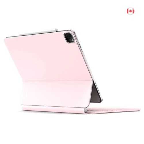 iPad Air 13 / Pro 12.9 (2022/2021/2020/2018) Case | Magnetic Bluetooth Keyboard Leather Cover - Pink