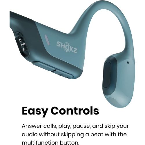 Open Box - Shokz OpenRun Pro Bone Conduction Open-Ear Bluetooth Headphones - Blue