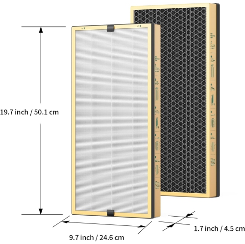 Jafända JF888 Replacement Filter, 2 Pack Specialized Odor Filters, 3.08 lb Modified Activated Carbon, Remove Ammonia, Amine, Mercaptan Odor, Pet