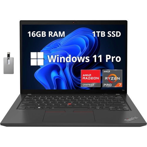 Lenovo Thinkpad T14 Gen 3 14.0" WUXGA 300 nits Business Laptop, AMD Ryzen 7 PRO 6850U, 1TB PCIe SSD, 16GB RAM, Fingerprint Reader, AMD Radeon 680M,
