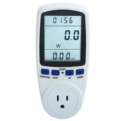 Stanz Plug Power Meter Monitor Energy Watt Voltage Amps Meter with Electricity Usage Monitor Max 15A 1800W