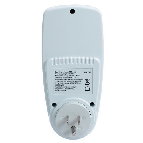 Stanz Plug Power Meter Monitor Energy Watt Voltage Amps Meter with Electricity Usage Monitor Max 15A 1800W