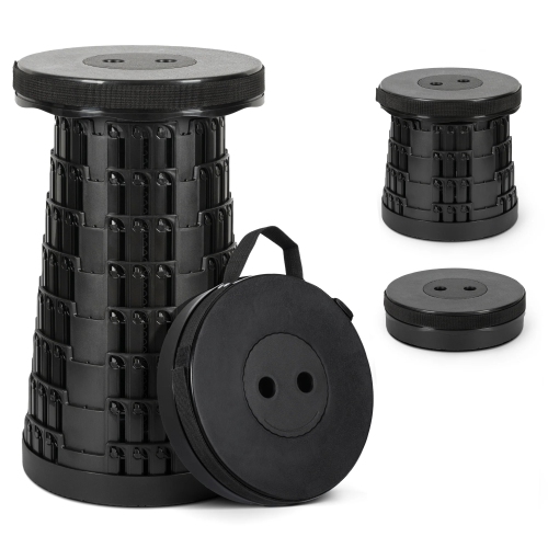 KUNOVA Tabouret de camping portatif de troisième génération, tabouret de camping pliable télescopique pliable pour adultes pour la pêche en plein air