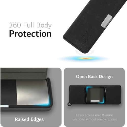 Étui de voyage en cuir de TUDIA compatible avec KardiaMobile 6&nbsp;L -