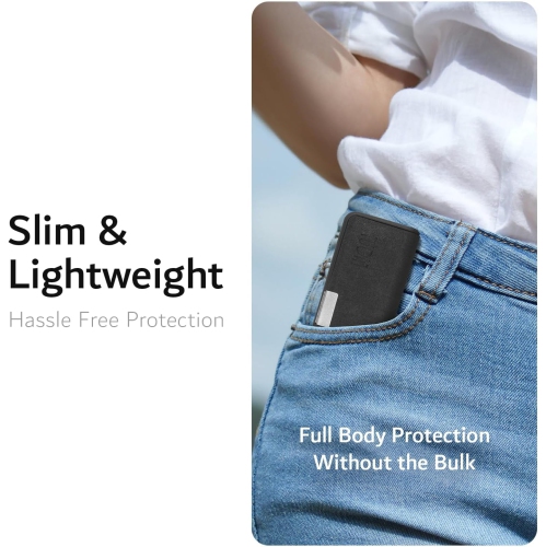 Étui de voyage en cuir de TUDIA compatible avec KardiaMobile 6&nbsp;L -