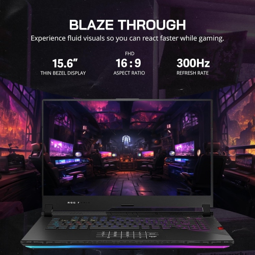 ASUS ROG Strix Scar 15 Gaming Laptop, 15.6" 300Hz IPS FHD Display, AMD Ryzen 9 5900HX, 4TB PCIe SSD, 64GB RAM, Backlit Keyboard, GeForce RTX 3080,