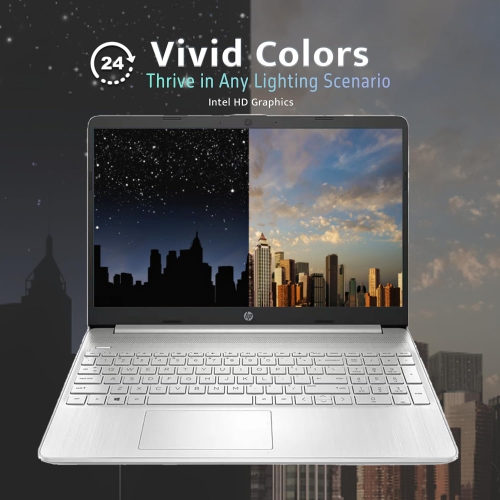 HP 15.6" FHD Business Laptop, Intel Core i3-1215U, 2TB PCIe SSD, 32GB DDR4 RAM, Intel UHD Graphics, Numpad, Fingerprint Reader, Silver, Win 11 Pro,