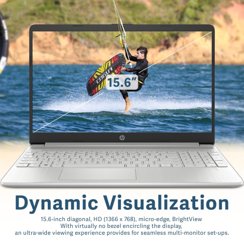 HP 15.6" HD Business Laptop, AMD Ryzen 3-5300U Processor, 512GB SSD, 16GB RAM, AMD Radeon Graphics, 720p HD Camera, Numeric Keypad, Wi-Fi, Windows