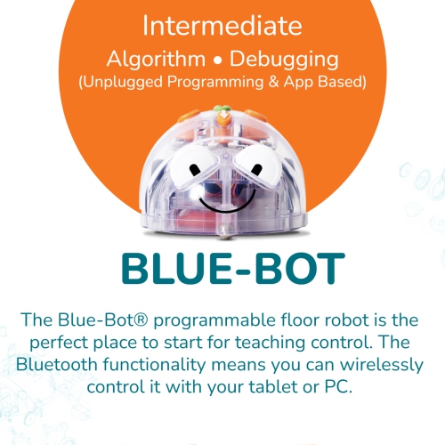 TTS Programming Journey STEAM Coding Toy Robots Bundle - Glow & Go Bot, Bee-Bot, Blue-Bot, Tuff-Bot the Rugged Robot, Loti-Bot, Oti-Bot Programmable