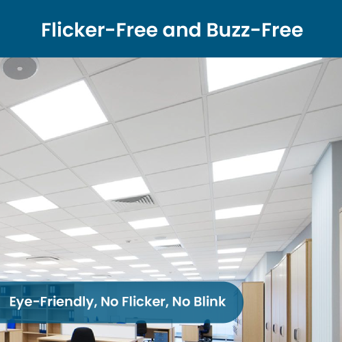 2x2 LED Flat Panel Light 5-Way CCT Adjustable Back-Lit LED Ceiling Light, 20-40W Power Range, Dimmable 5000LM Drop Ceiling Light, 3000K-6000K CCT