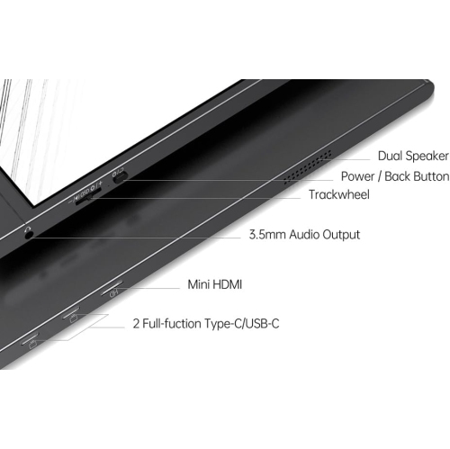 MNN Portable Monitor 15.6inch FHD 1080P Laptop Monitor USB C HDMI Gaming Ultra-Slim IPS Display w/Smart Cover & Speakers