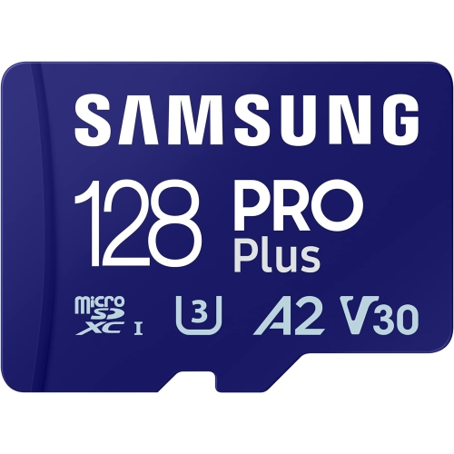 Samsung Pro Plus Read/Write Up to 180MB/s/130MB/s 128GB Micro SDXC Memory Card with Adapter