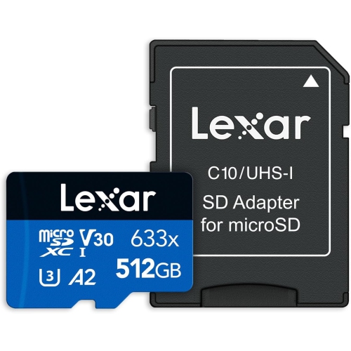 LEXAR Memory Card 512GB High-Performance 633X Microsdxc Uhs-I