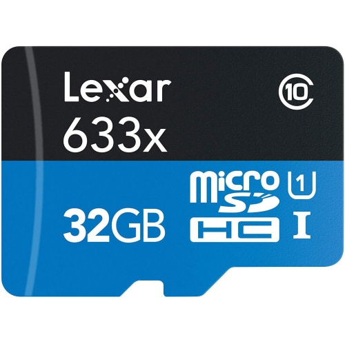 LEXAR  32GB High-Performance Uhs-I Class 10 A1 U1 V10 633X Microsdhc Memory Card, Up to 95Mb/s Read Transfer Speed