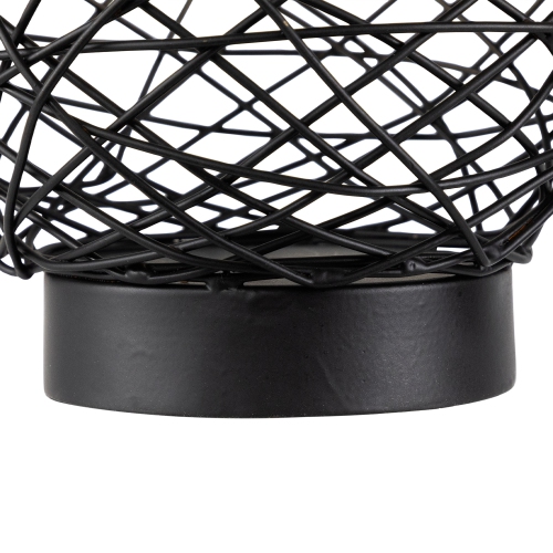 Small Woven Ombre Iron Votive Candle Holder - 6.25" - Black and Gold