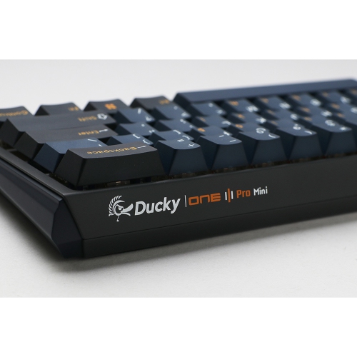 Ducky ONE 3 Pro Nazca Line RGB Hot-Swappable Mechanical Gaming Keyboard Cherry MX2A Blue Mini Layout, Black