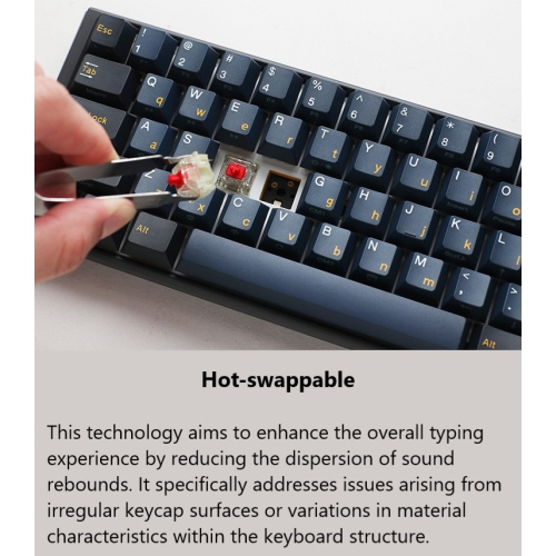 Ducky ONE 3 Pro Nazca Line RGB Hot-Swappable Mechanical Gaming Keyboard Cherry MX2A Blue Mini Layout, Black