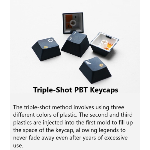 Ducky ONE 3 Pro Nazca Line RGB Hot-Swappable Mechanical Gaming Keyboard Cherry MX2A Blue Mini Layout, Black