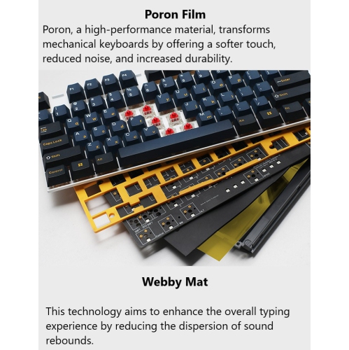 Ducky ONE 3 Pro Nazca Line RGB Hot-Swappable Mechanical Gaming Keyboard Cherry MX2A Silver Mini Layout, Black