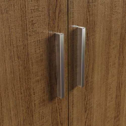 Madesa 2 Door Storage Cabinet with Ample Shelf Space 31"L Utility Armoire Closet Modern Entryway and Bedroom Organization Unit - Brown