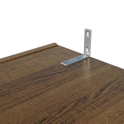 Madesa 2 Door Storage Cabinet with Ample Shelf Space 31"L Utility Armoire Closet Modern Entryway and Bedroom Organization Unit - Brown