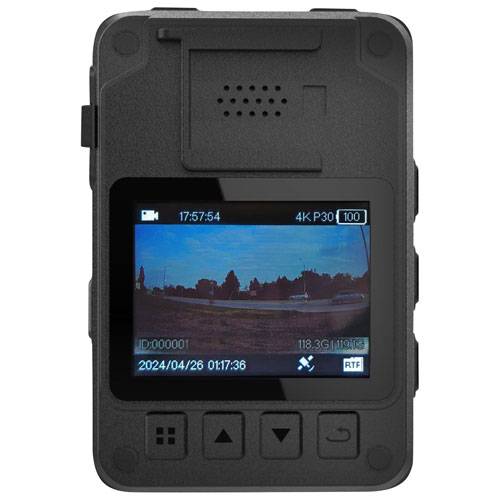 GekoGear Aegis 400 4K Ultra HD Body Camera with 2" LCD Screen & GPS / Wi-Fi