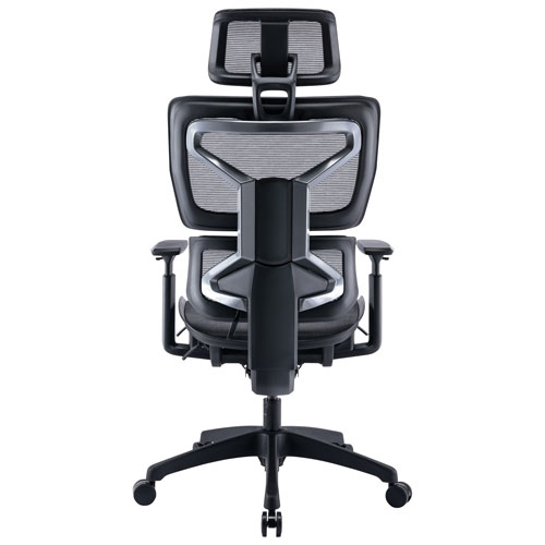 Fauteuil de bureau ergonomique en filet à dossier haut de TygerClaw - Noir