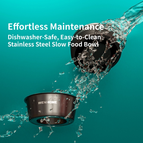 WENHOME Dual Purpose Bowl Set: 64 Oz Insulated Pet Bowl + Heavy Duty Slow Feeder