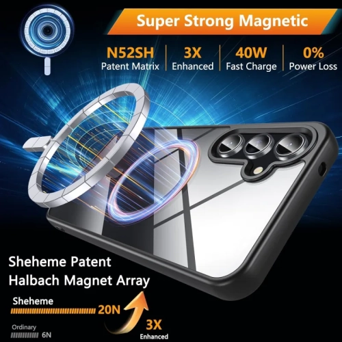 Samsung A35 5G Case | Magnetic Shockproof Military Grade Drop Protection with Screen Protector